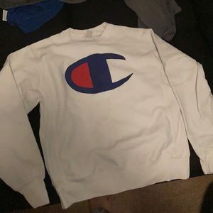 white champion sweater